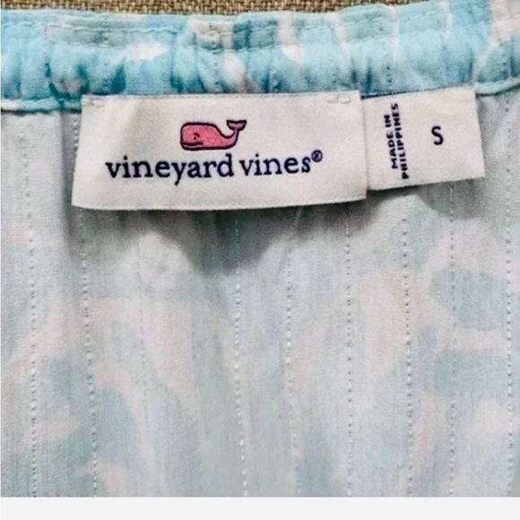 Vineyard Vines Light Blue and White Tunic Top - fits M - Picture 6 of 8